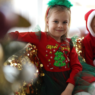 Сукня "Новорічна", футер, фатін ТМ "Malena"