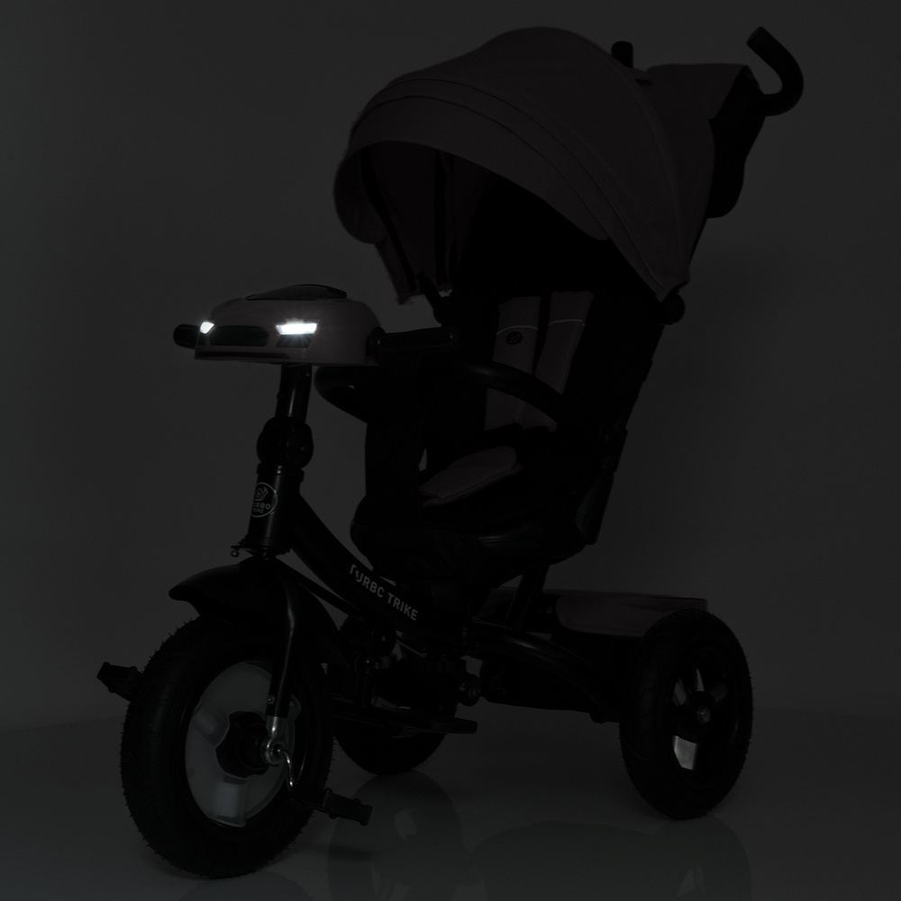 Дитячий триколісний велосипед Turbo Trike MT 1007 гумові колеса