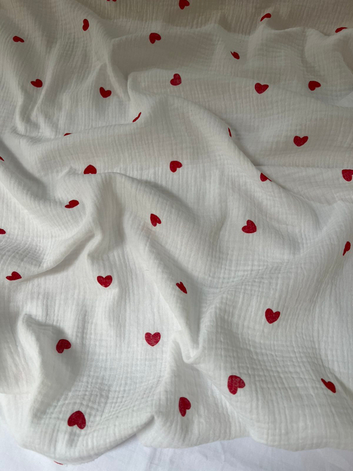 Муслин жатый принт