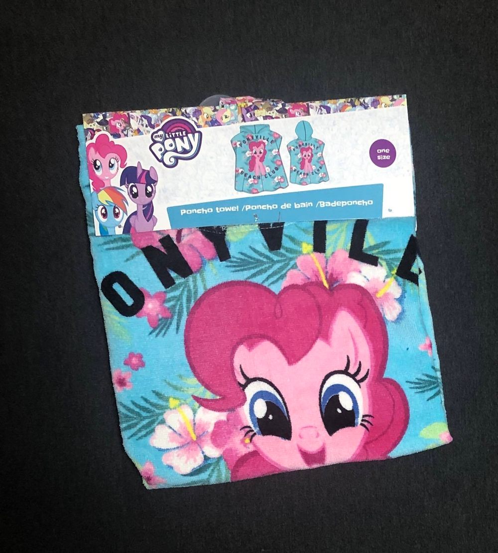 Рушник-пончо з капюшоном "My little Pony", махра
