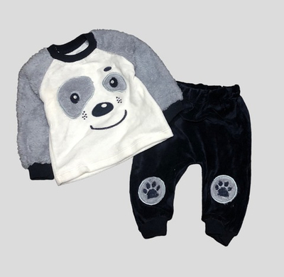 Костюм 2в1: світшот, штани "Песик", велюр, махра ТМ "Necix's"