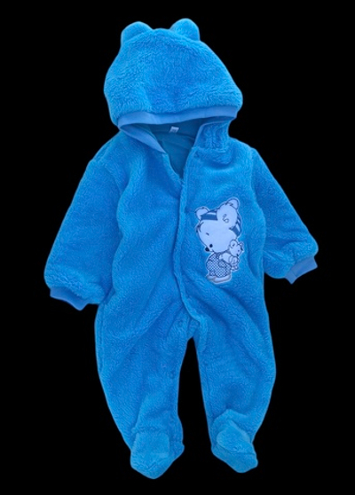 Комбінезон (ромпер) з капюшоном "Тедді", набивна махра ТМ "UA"