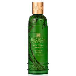 Олія для масажу та прийняття ванни Алоє віра та панданус 100 мл, SPA Ceylon