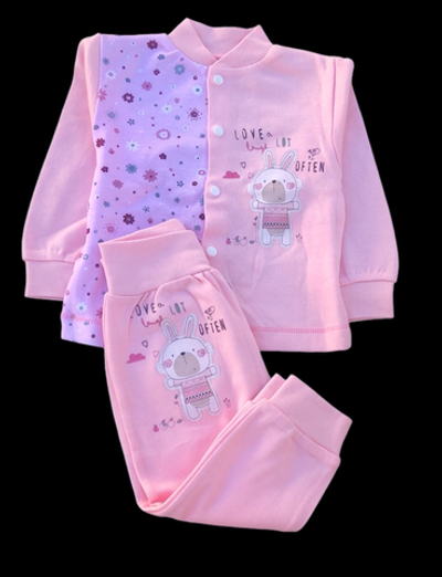 Костюм 2 в 1: кофта, штани "Принт", інтерлок ТМ "Happy ToT"