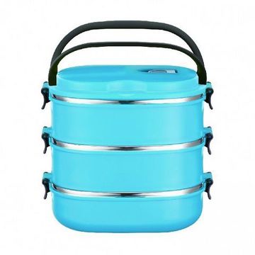 Ланч-бокс 2,7л. 3 попер. Peterhof PH-12416-27 blue