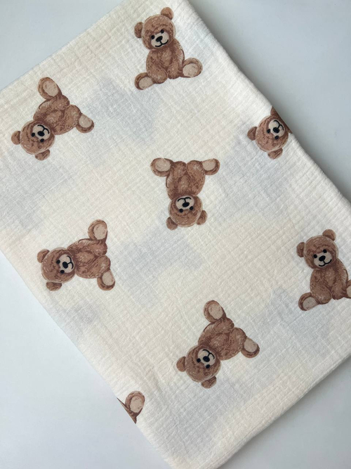 Пеленка муслиновая жатая двухслойная