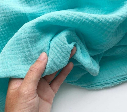 Муслин жатый однотонный