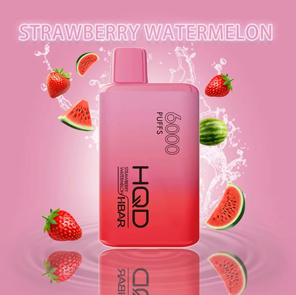 HQD HBAR 6000 Strawberry Watermelon 5% nic