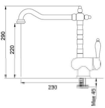 Змішувач кухонний FRANKE OLD-ENGLAND (115.0028.205)