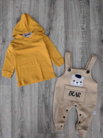 Напівкомбінезон з регланом "Bear", трьохнитка з начосом ТМ "Murat Baby" (68 см)