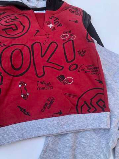 Костюм 2в1: худі, штани "OK", двунитка з начосом "OVS" (86 см)