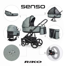 Универсальная коляска 2 в 1 Riko Senso