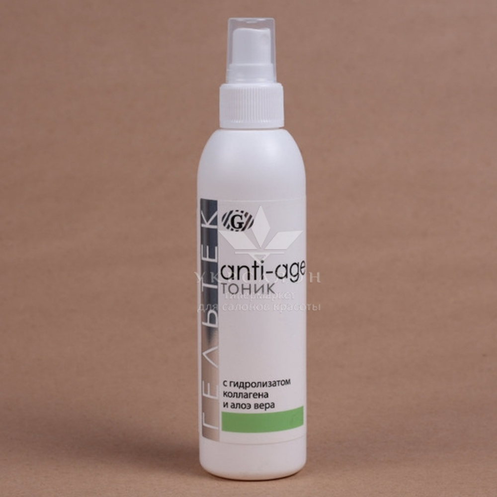 Тоник с гидролизатом коллагена и экстрактом Aloe Vera серии Anti-Age, Гельтек