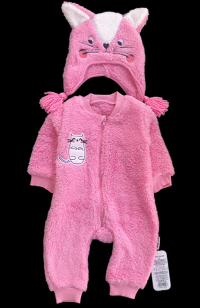 Чоловічок із шапочкою "Киця", махра ТМ "Necix's"