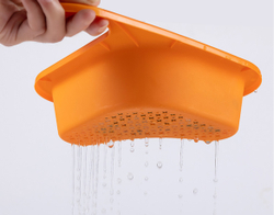 Сливная корзина на раковину оранжевый
