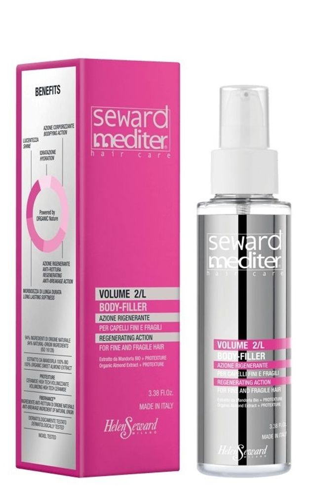 Восстанавливающая и укрепляющая сыворотка для тонких и ломких волос Volume Body-Filler 2/L Seward Mediter