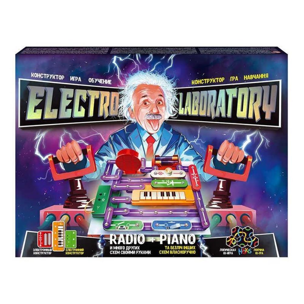 гр Електронний конструктор &quot;Electro Laboratory. Radio+Piano&quot; Elab-01-03 (5) &quot;Danko Toys&quot;