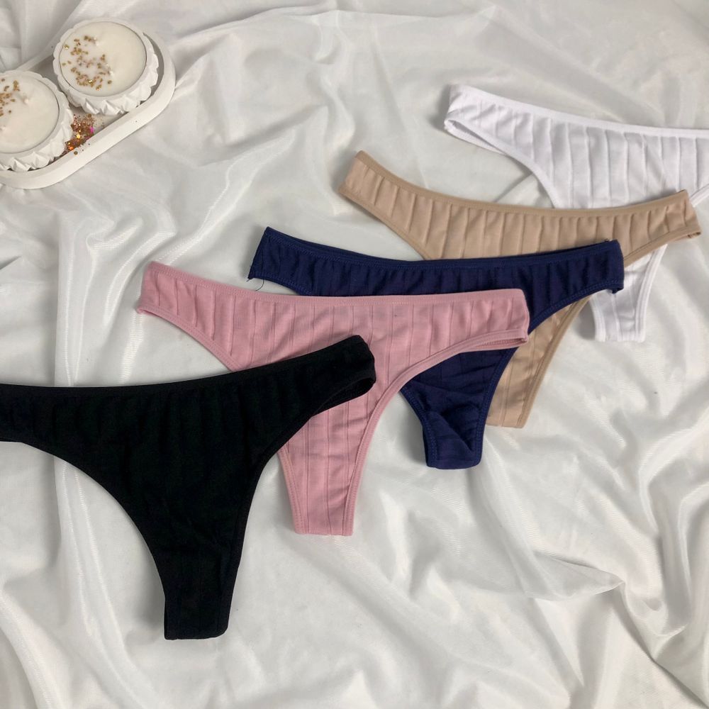 Стрінги в широкий рубчик