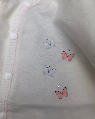 Комплект 3в1: боді з довгим рукавом, повзунки, шапочка "Принт", кулір ТМ "Happy ToT" (62 см)