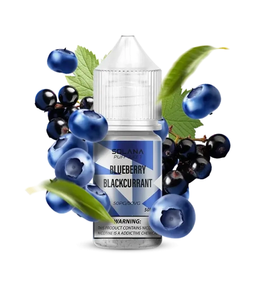 Солевая Жидкость Solana Blueberry Blackcurrant (Солана Черника Смородина) 30ml 50mg