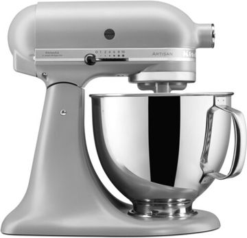 Планетарний міксер KitchenAid Artisan 5KSM125EFG з відкидним блоком матовий сірий