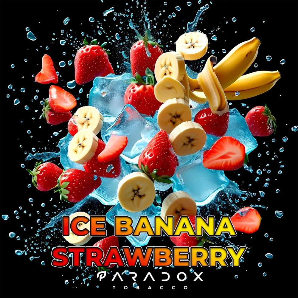 Табак Paradox  Ice Banana Strawberry (Парадокс Лед Банан Клубника) 50г