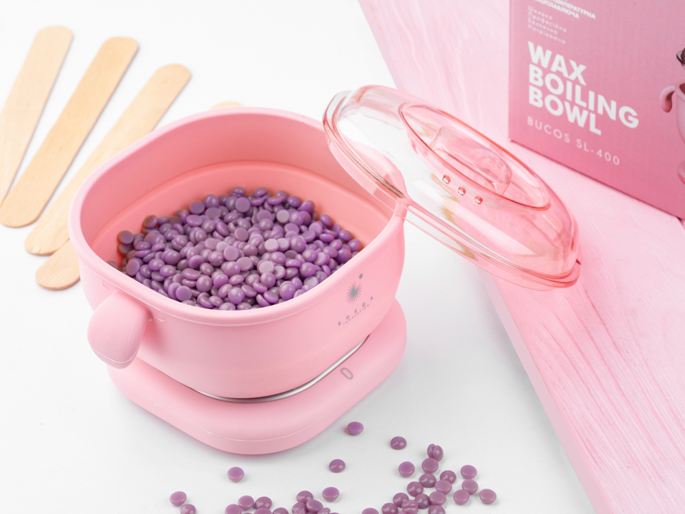 Профессиональный воскоплав для депиляции Bucos SL-400 Pink Silicone Edition