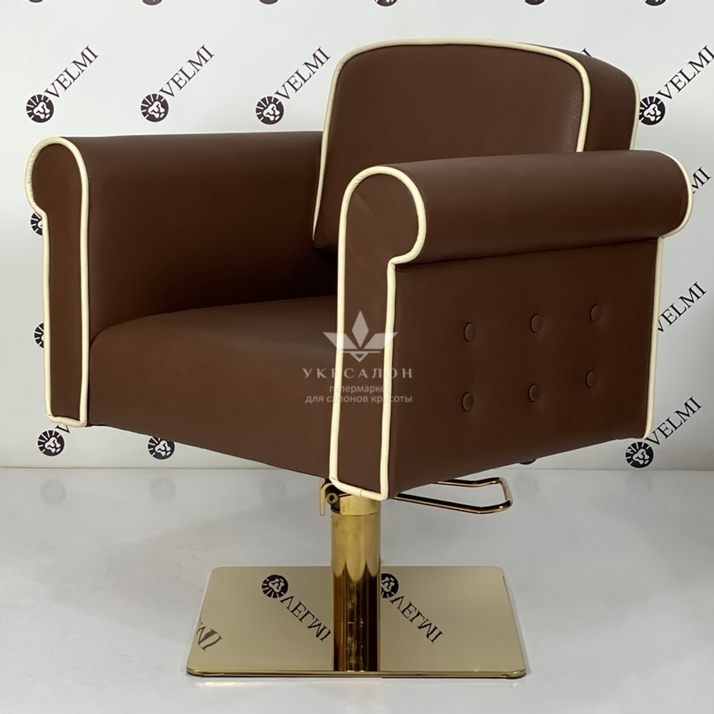 Комплект парикмахерской мебели Perfetto Gold на квадрате