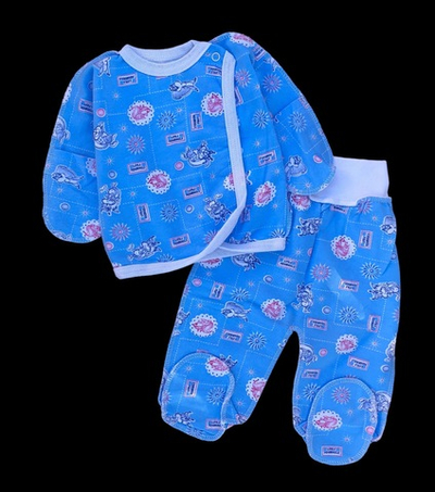 Комплект 2в1: сорочечка, повзунки "Принт", футер ТМ "Ua" (62 см)