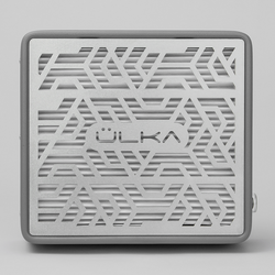 Вытяжка для маникюра настольная Ulka Pemium с фильтром, цвет серый (сетка металлик)