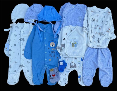 Гарний набір одягу для новонародженого хлопчика, якісний одяг для немовлят, літо, теплий демісезон (весна, осінь), зріст 56 см, бавовна