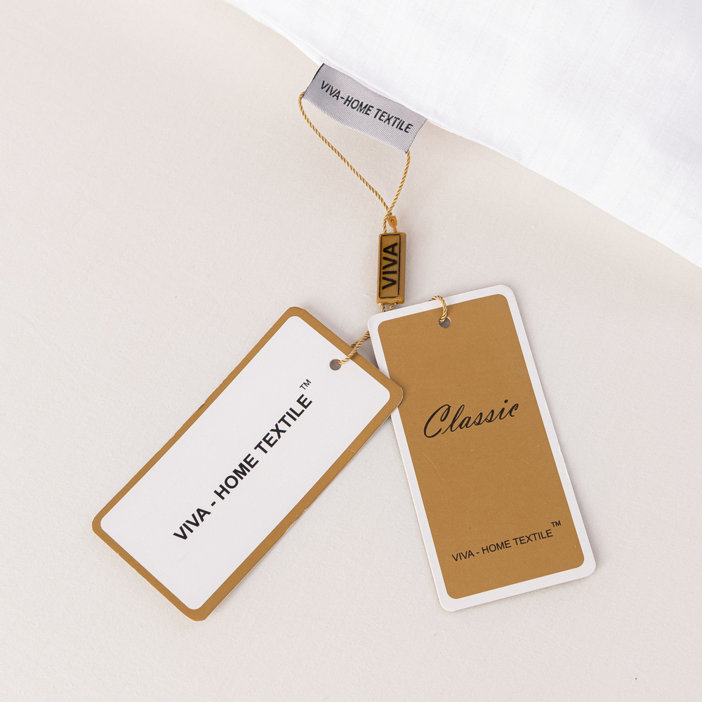 Пододеяльник Страйп Сатин Однотонный Отель белый 100% Хлопок 1x1 P1CTH036150210