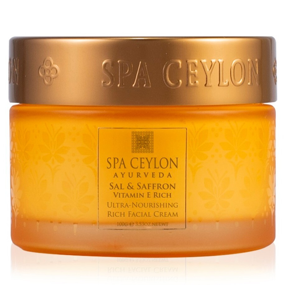 Крем ультра питательный для восстановления сухой кожи лица Шореа и Шафран 100 г, SPA Ceylon
