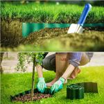 Бордюрная лента садовая, волнистая, 15см х 9м зеленая