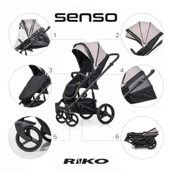 Універсальна коляска 2 в 1 Riko Senso