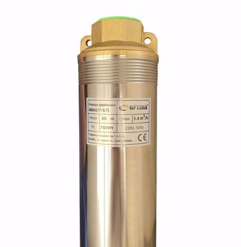 Свердловинний насос із підвищеною стійкістю проти піску Optima 4SDm3/11 0.75 кВт 80 м + пульт + кабель 15 м NEW (000014138)