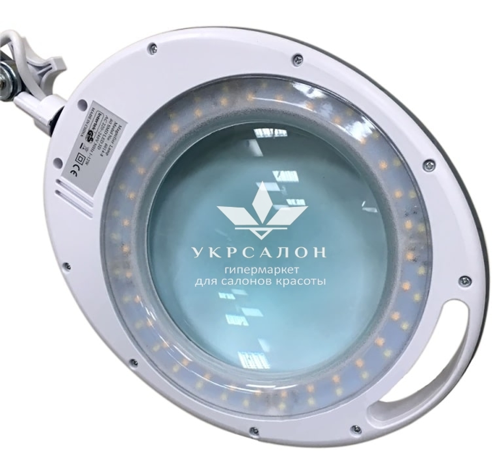 Лампа-лупа 6014 led-3 (5) з регулюванням яскравості, холодний і тепле світло, 1-12w