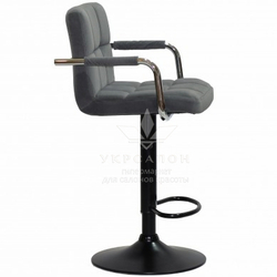 Стільчик для візажів Lion plus black Velor