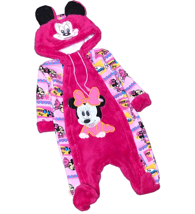 Комбінезон (ромпер) з капюшоном “Мінні”, трьохнитка з начосом ТМ "ЛІО"