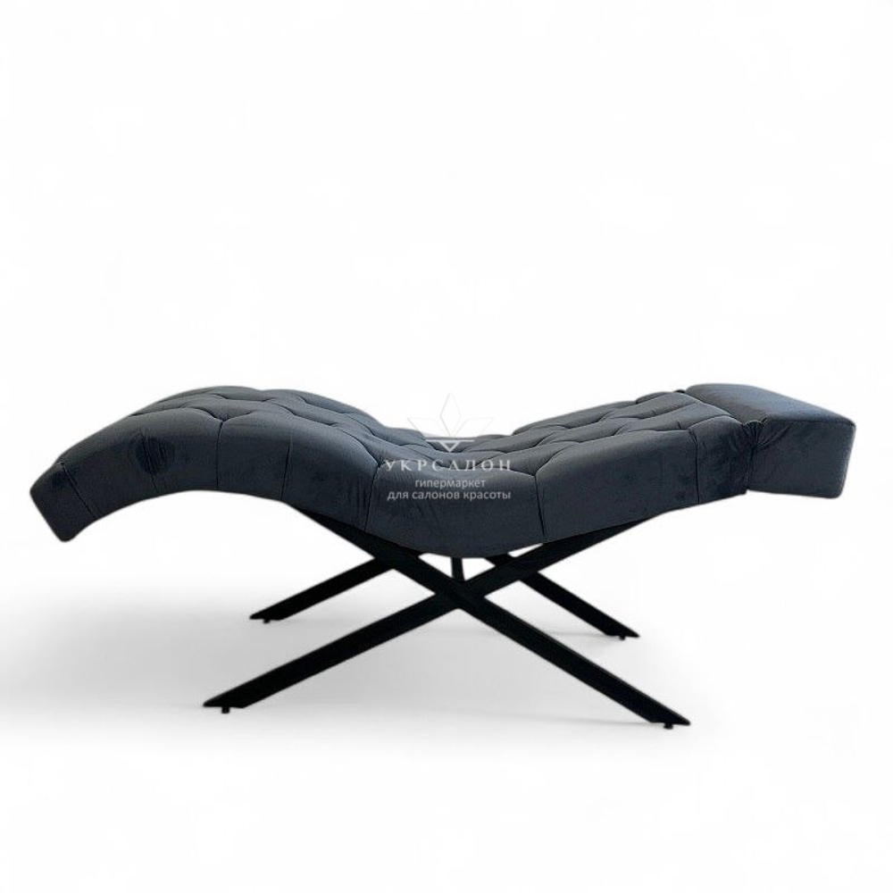 Анатомическая кушетка Mark 555-10 с пуговицами и подголовником для лашмейкеров и бровистов