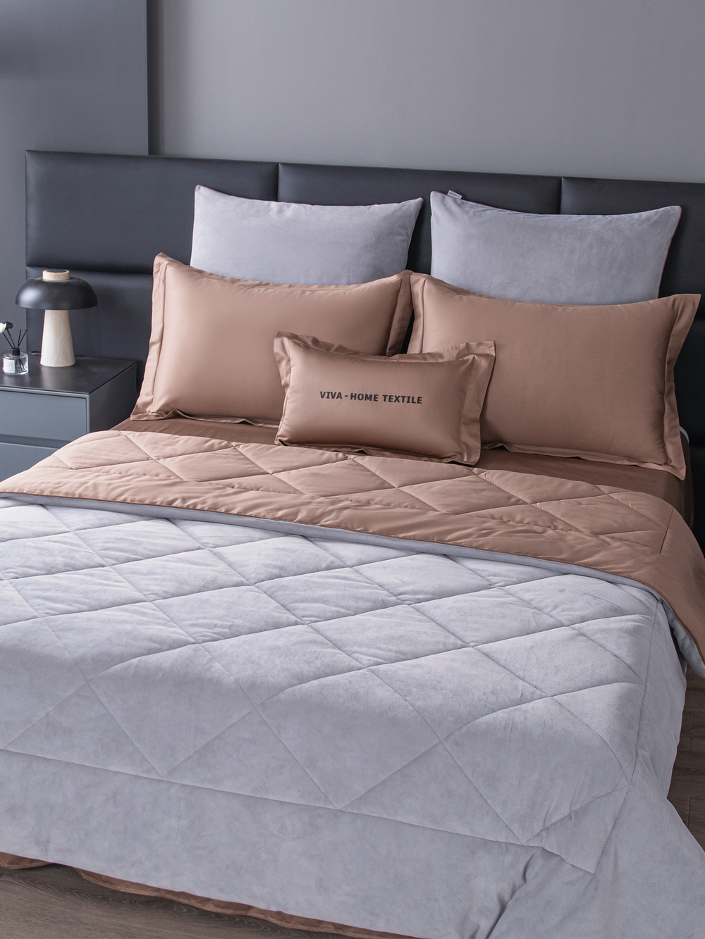 Комплект постельного белья Сатин Velvet Premium с Одеялом VP003