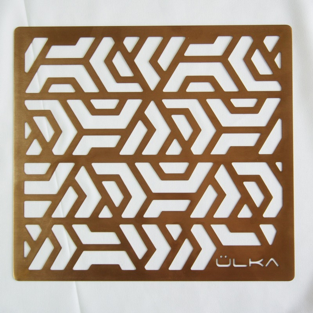 Витяжка для манікюру настільна Ulka Pemium з фільтром, колір білий (сітка рожеве золото)