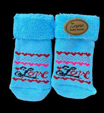 Шкарпетки "Love", махра ТМ "Zeyno" (0-6 міс)