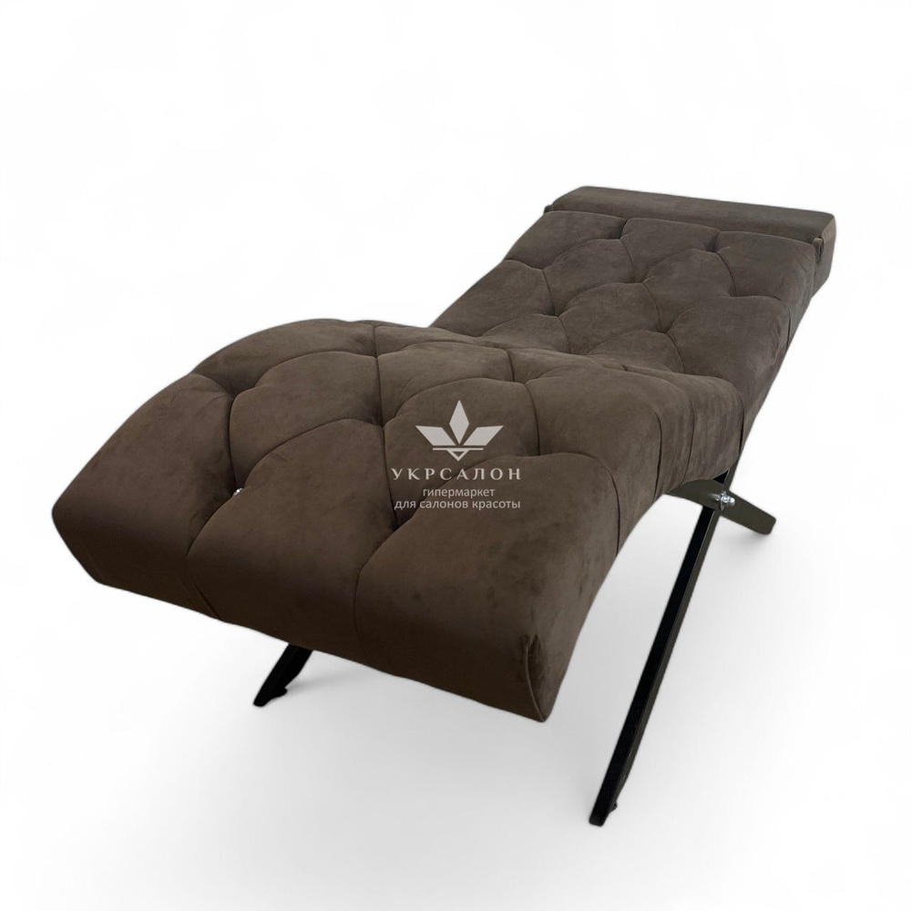 Анатомічна кушетка Mark 555-04 зі стразами та підголівником для лашмейкерів та бровістів