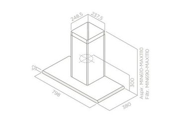 Витяжка ELICA GALAXY WHIX/A/80