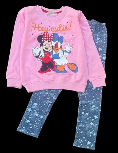 Костюм 2 в 1: світшот, лосини "Cutie", двухнитка з начосом (110 см)