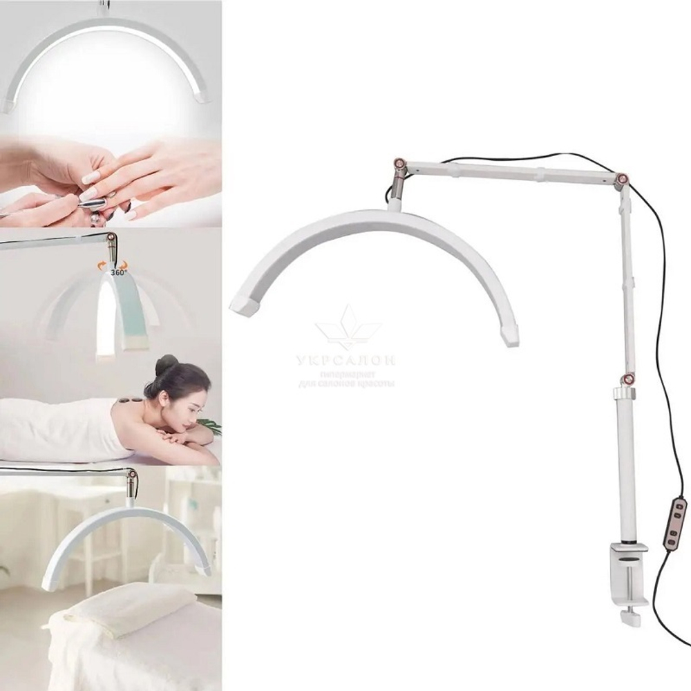 Лампа світлодіодна для бьюті майстра універсальна BZ37 20 Вт чорна