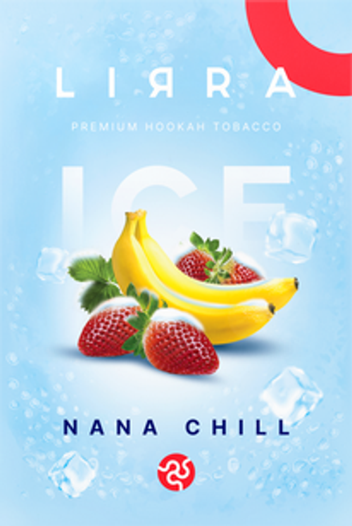 Тютюн Lirra Ice Nana Chill (Ліра Банан Полуниця Лід) 50г