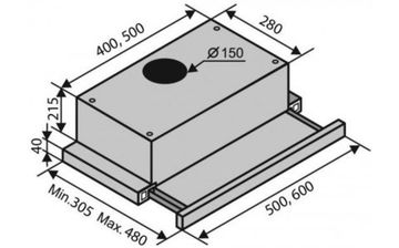 Витяжка VENTOLUX GARDA 60 Inox (1000) EU