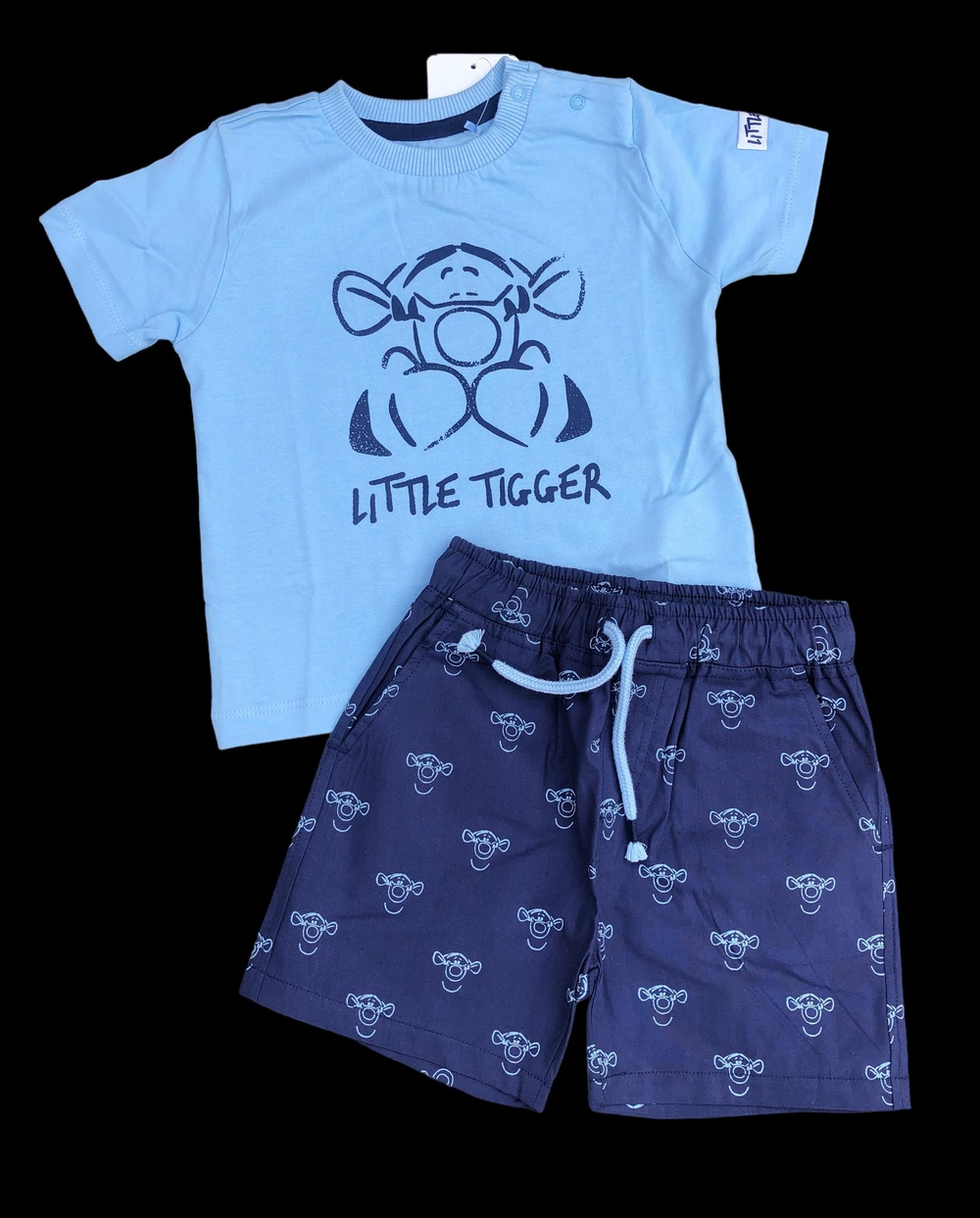 Костюм 2в1: футболка, шорти "Little Tigger", бавовна ТМ "Cool club" (80 см)